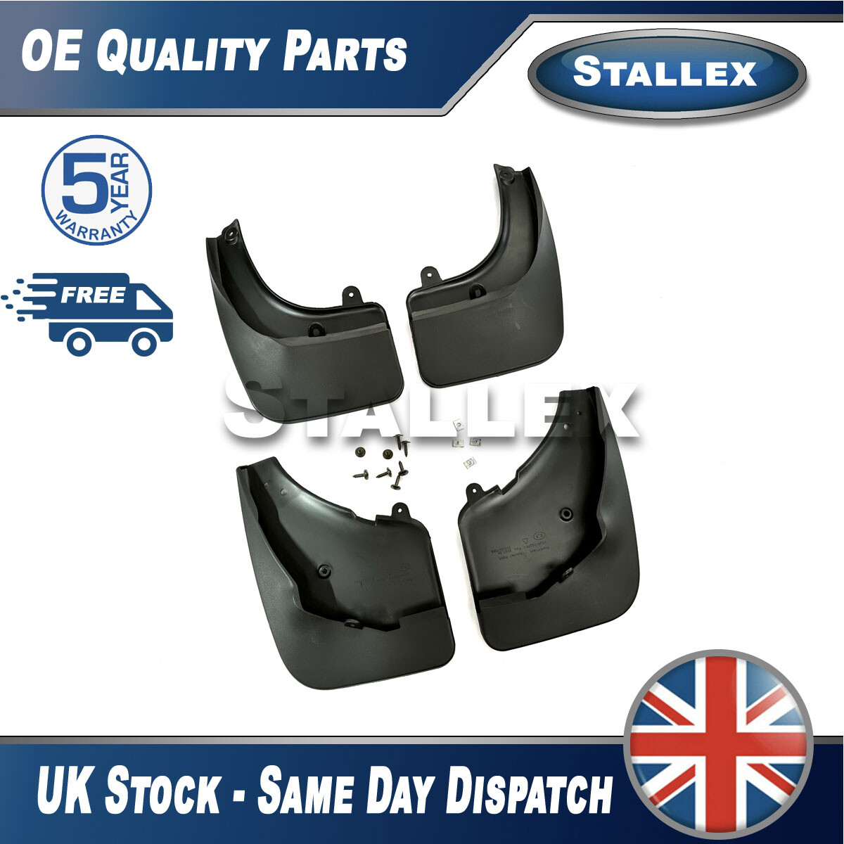 Tailored Mudflaps Front Rear For Peugeot 3008 2009-2015 Stallex