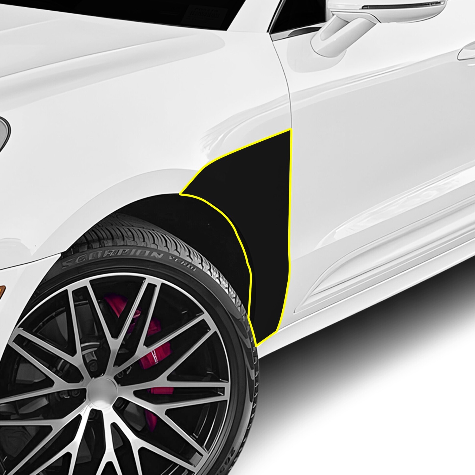 Pre Cut for Porsche Macan 2015-2025 Fender Gloss Black Paint Protection Kit