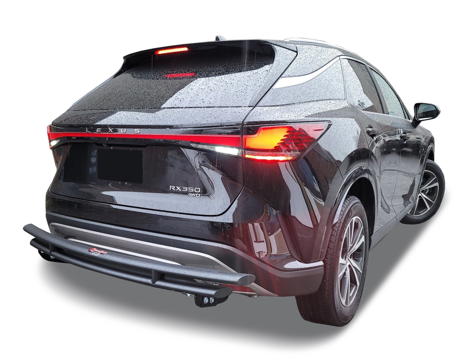 Fits 2023+ Lexus RX350 Rear Black Powder-Coated Double Layer Parking Protector