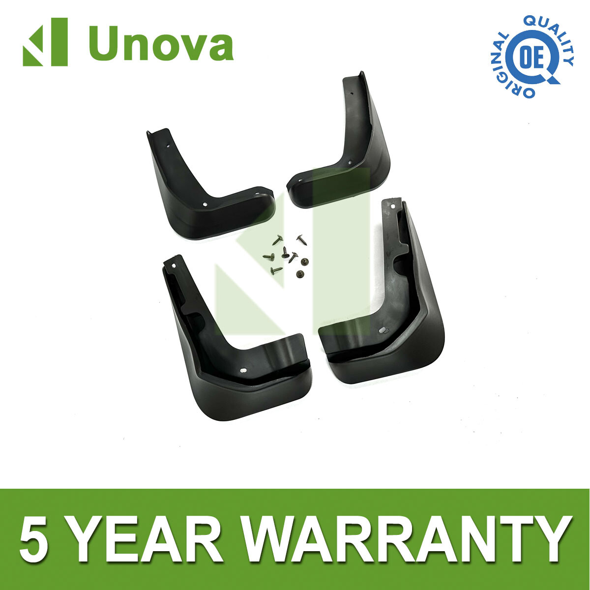Tailored Mud Flaps Set of 4 For Ford Focus Hatchback 2012-2018 Unova