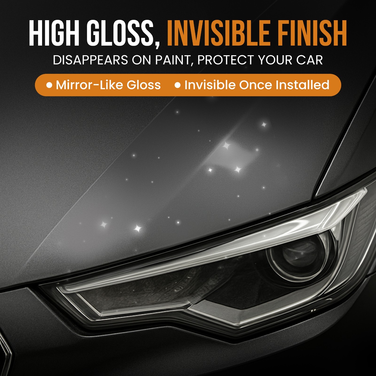 Paint Protection Film, Clear -Tesla Model 3 2017-2022 Hood, Fenders, mirror