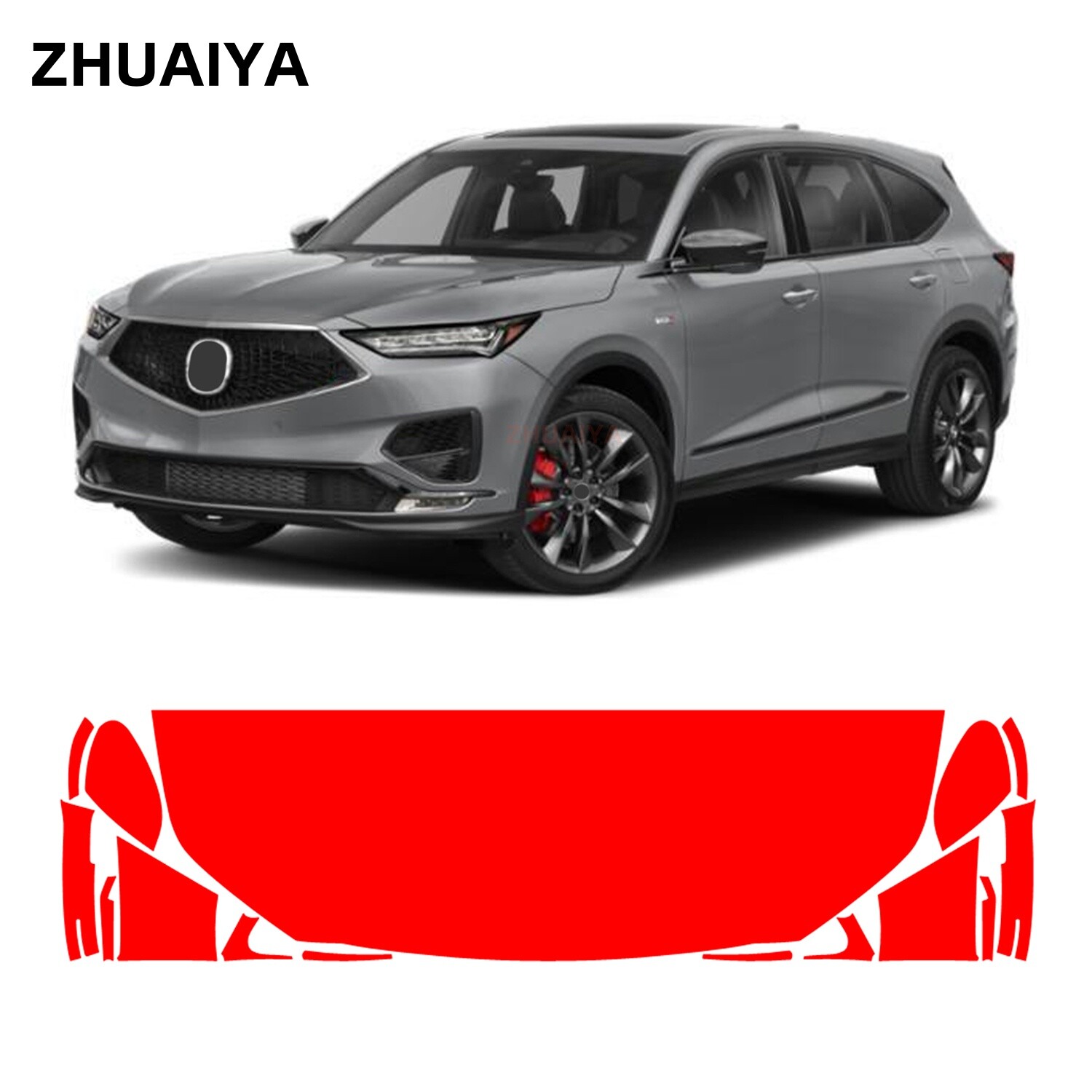 Partial Hood + Fenders PPF Paint Protection Film For Acura MDX Type S 2022-2024