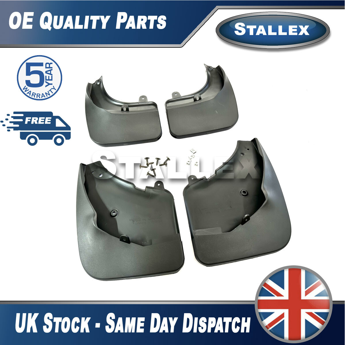 Tailored Mudflaps Front Rear For Peugeot 3008 2009-2015 Stallex