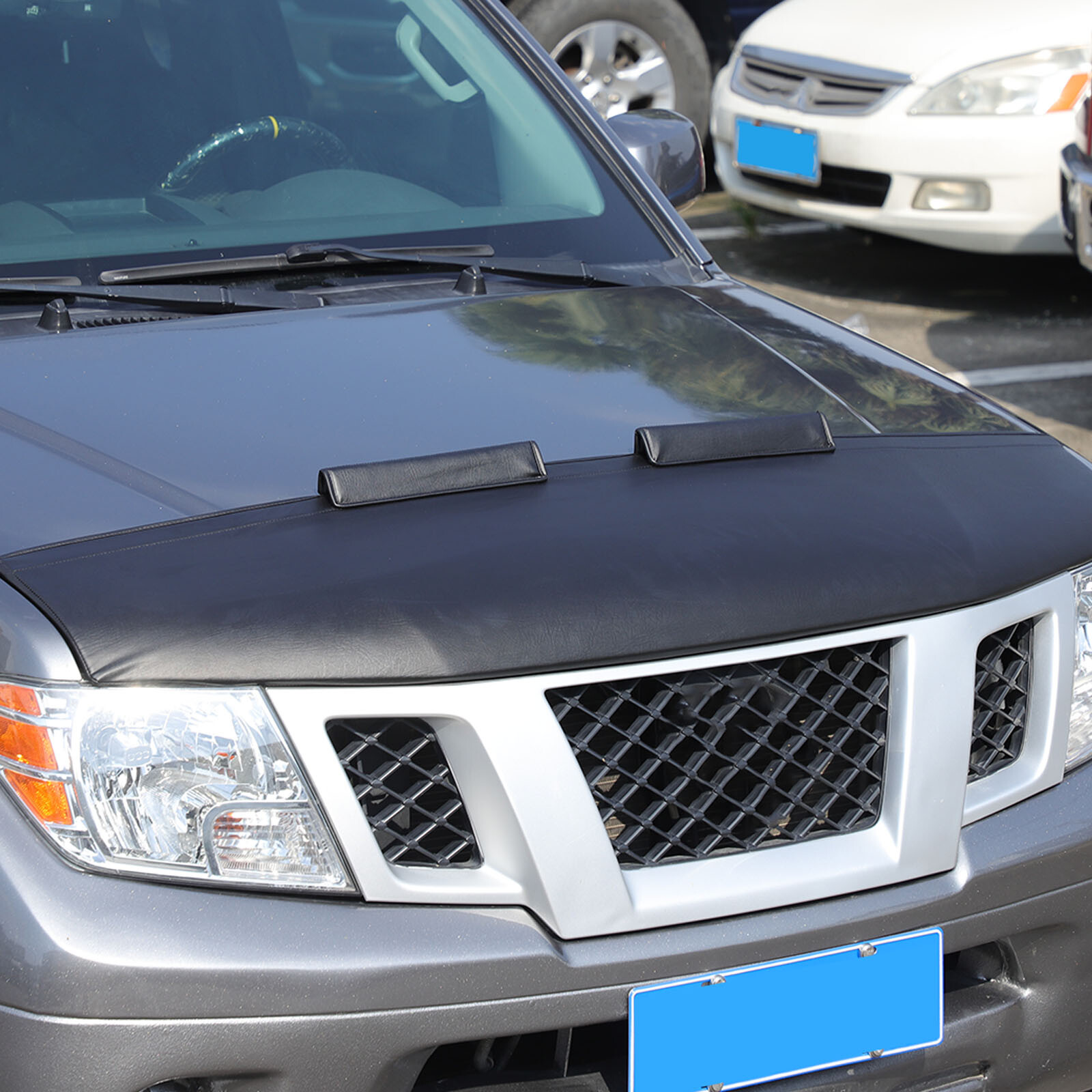 Hood Bra Guard Protection Stone Bug Deflector Flag For Nissan Frontier 2013-2021
