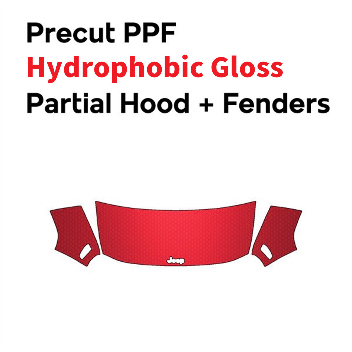 PreCut PPF Paint Protection Film Gloss DIY Clear Bra for Jeep Renegade 2019-2023