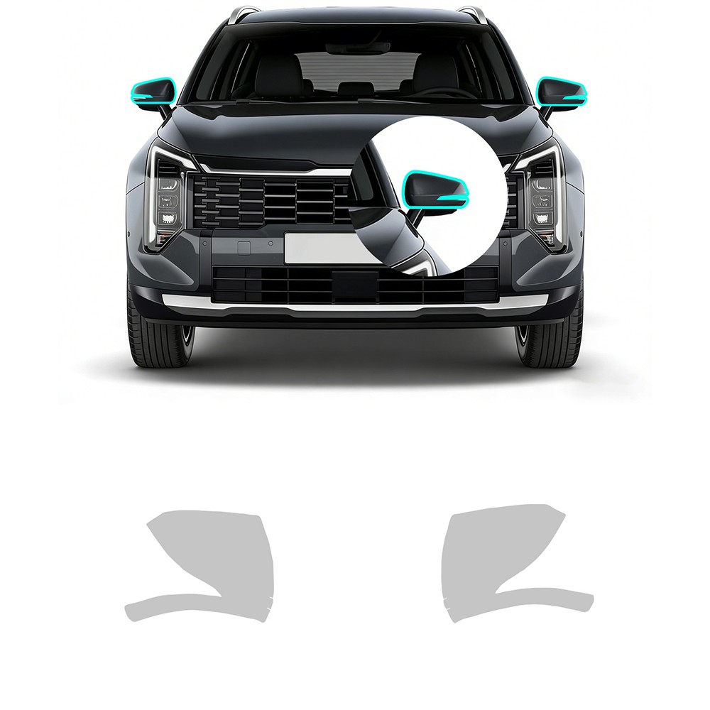 For Kia Sportage 2026-2027 Car Rear View Mirror Precut Paint Protection Film TPU