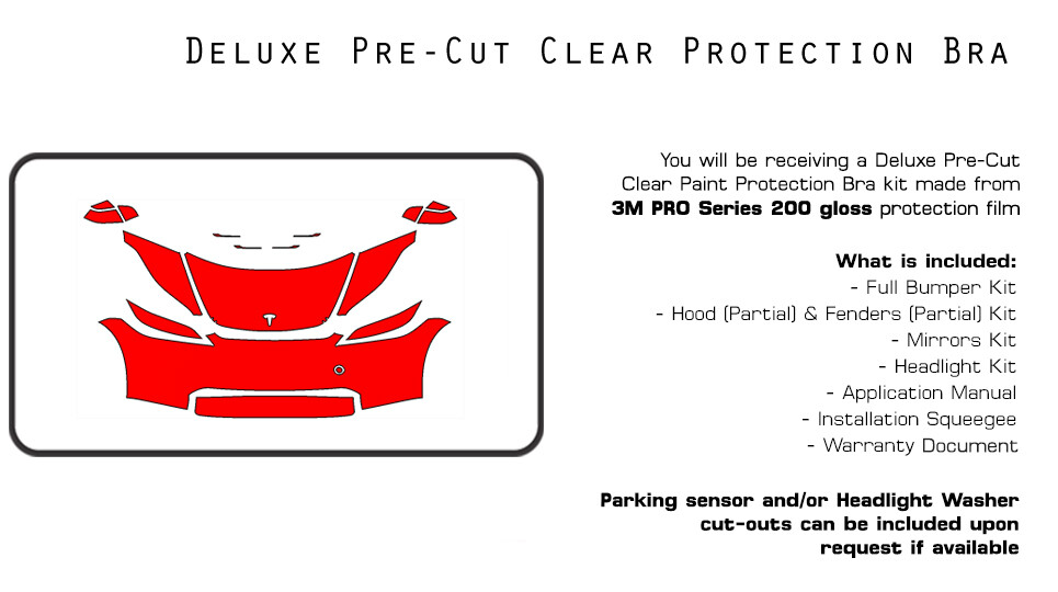 Tesla Model 3 2024 3M PRO Series PreCut Paint Protection Film Clear Bra PPF Kit
