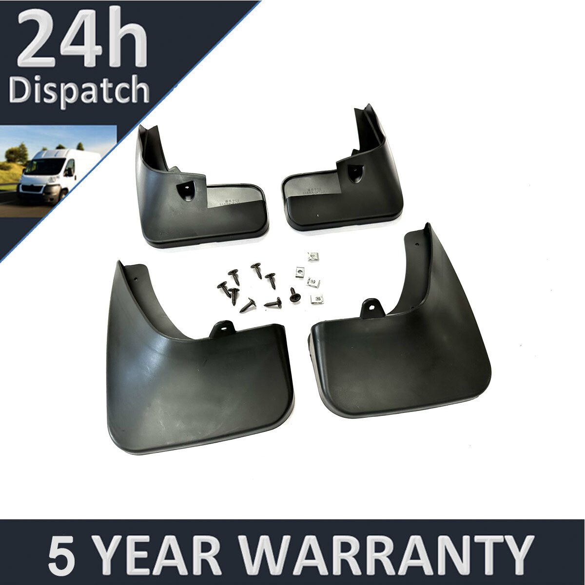 Tailored Mud Flaps Set of 4 For Citroen C2 2006-2013 Purevue