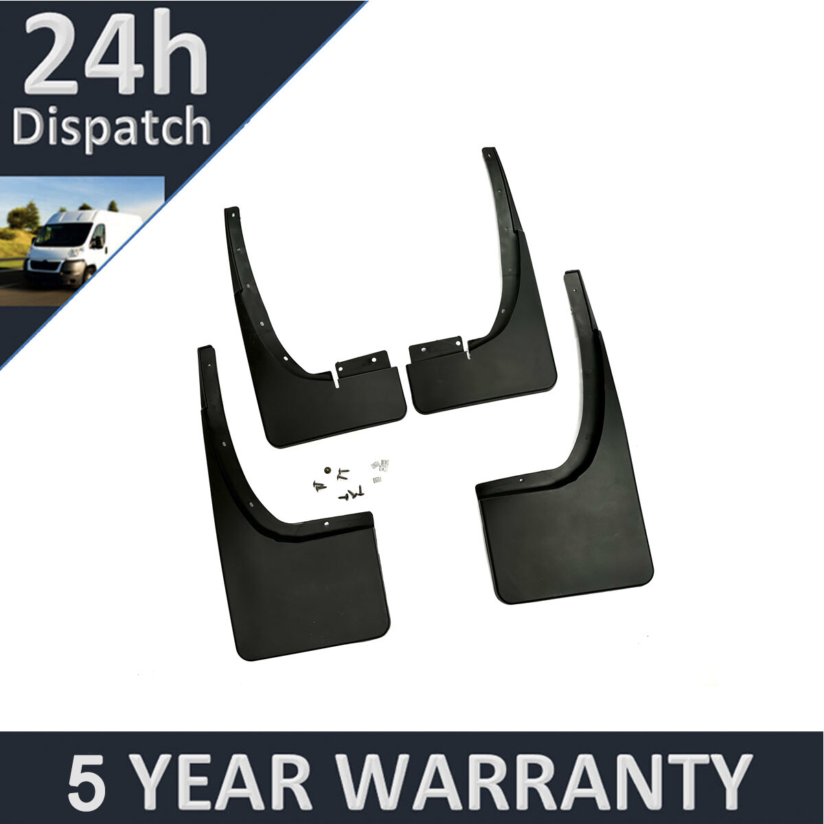 Tailored Mud Flaps Set of 4 For Ford Ranger 2012-2018 Purevue