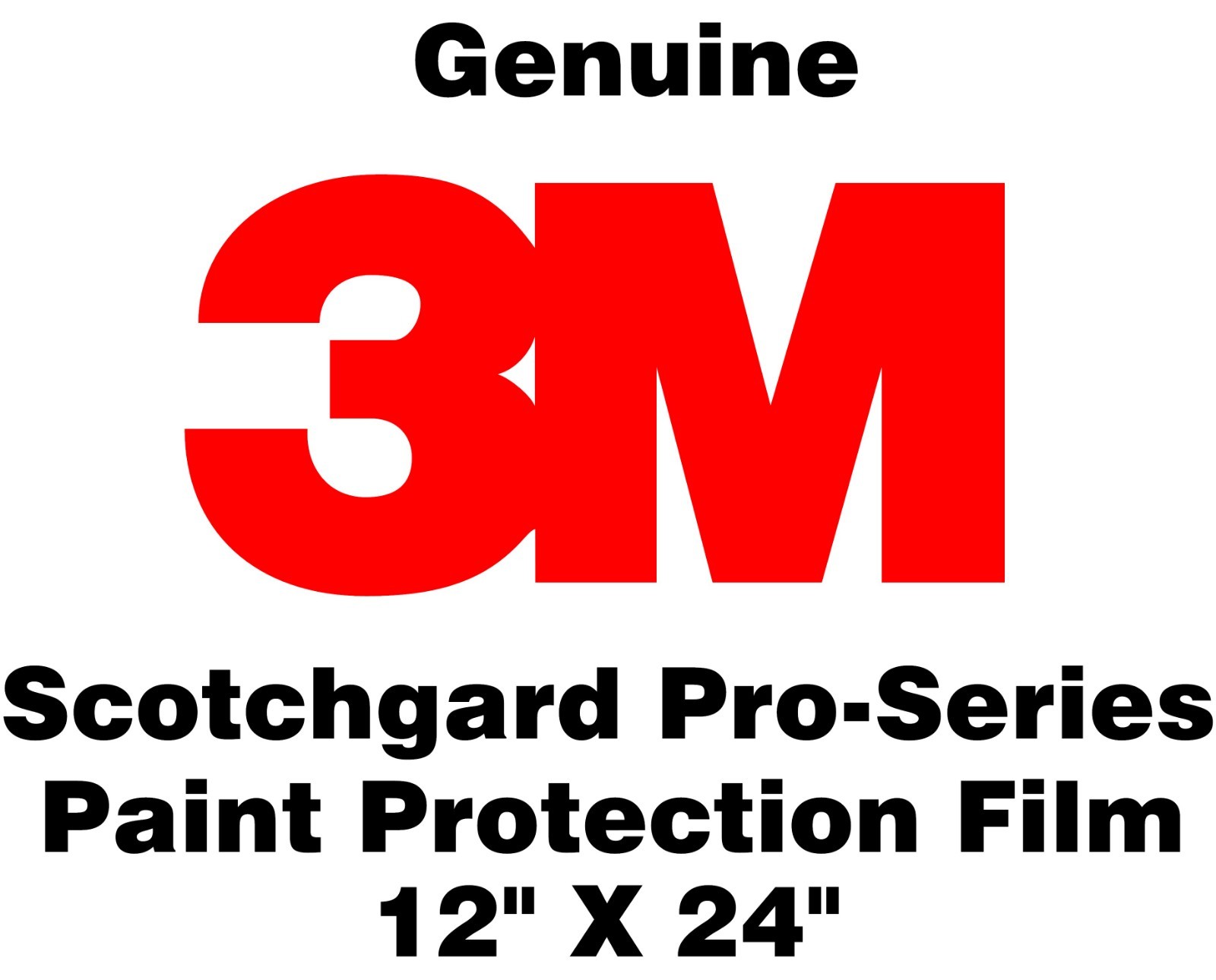 Genuine 3M Scotchgard Paint Protection Film Pro Series Clear Bra Roll 12″ x 24″