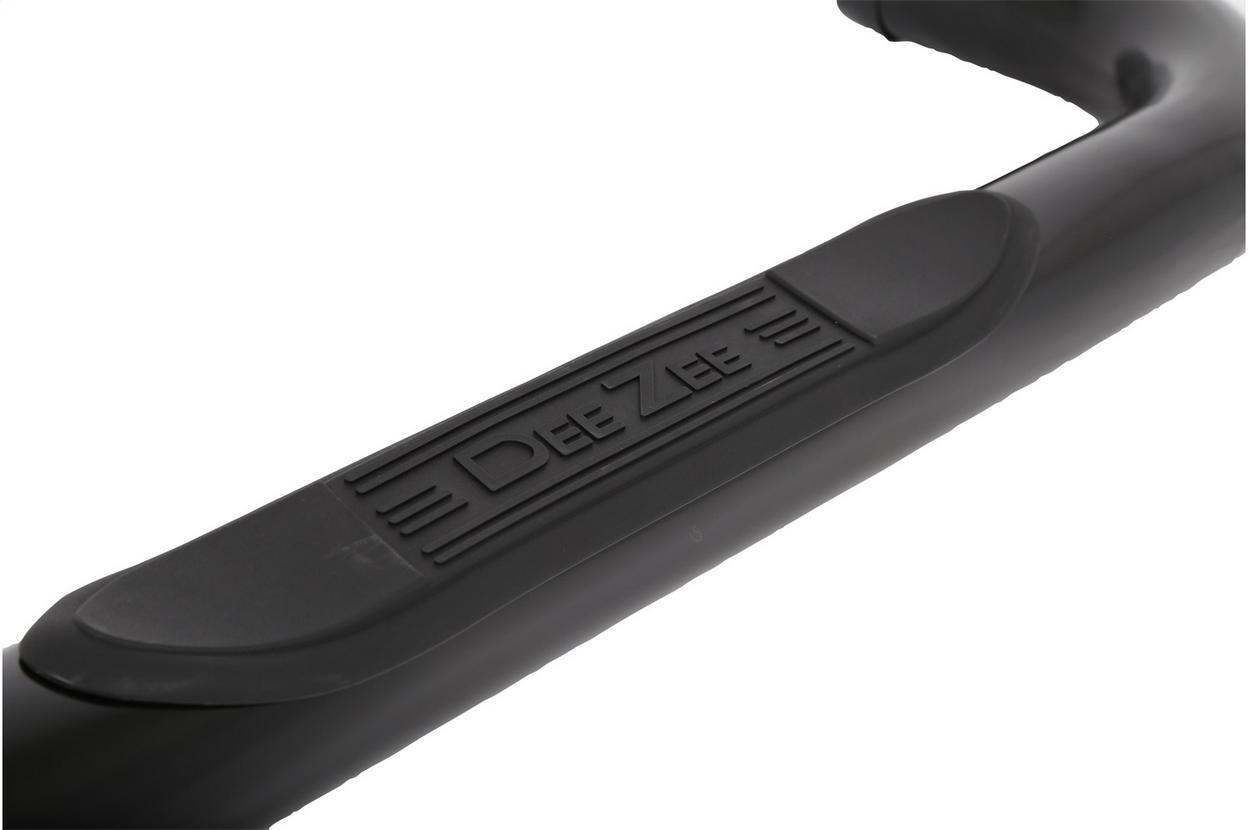 Dee Zee Textured Black Steel Side Steps 3 in. Round Cab Length +BLK/NB Fits Chev