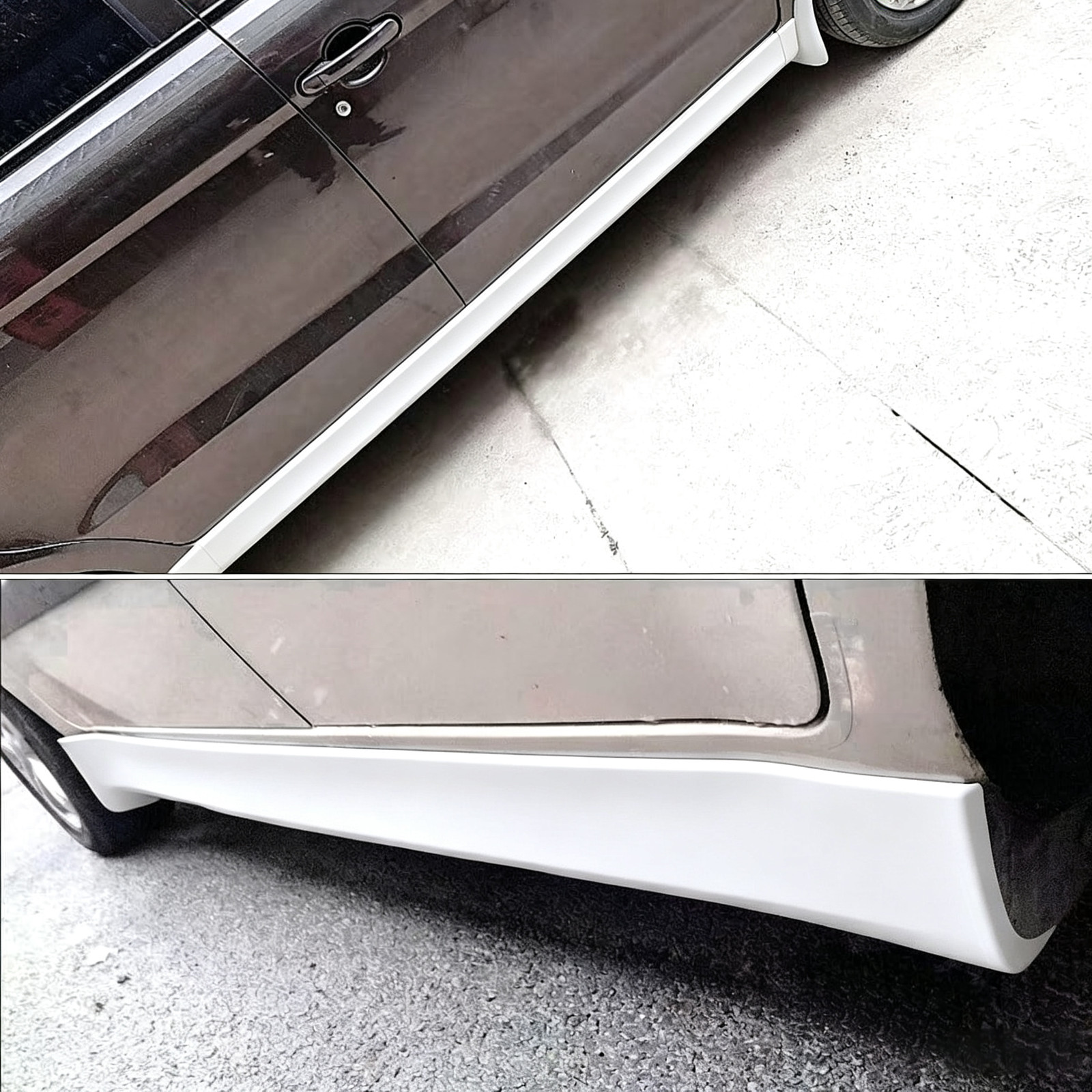 Rubber Side Skirt Rocker Panel Trim Custom For Chevrolet Bumper Protector Strip