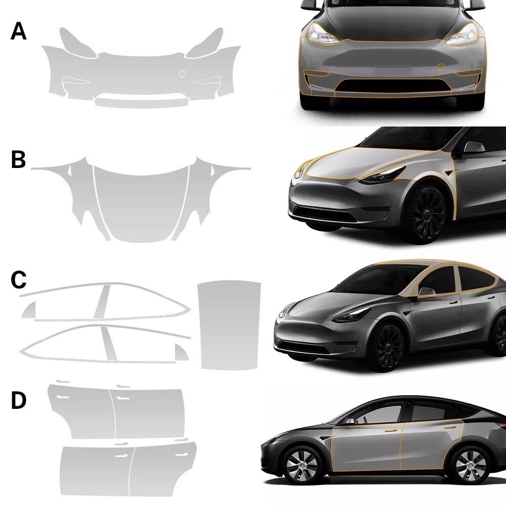 8.5Mil Matte PPF PreCut Full Kit for Tesla Model Y 2020-2024 Paint Protection