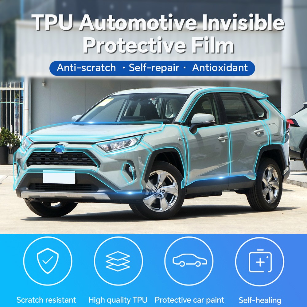 Rearview Mirror Precut Paint Protection Film Clear PPF For Toyota RAV4 2019-2024