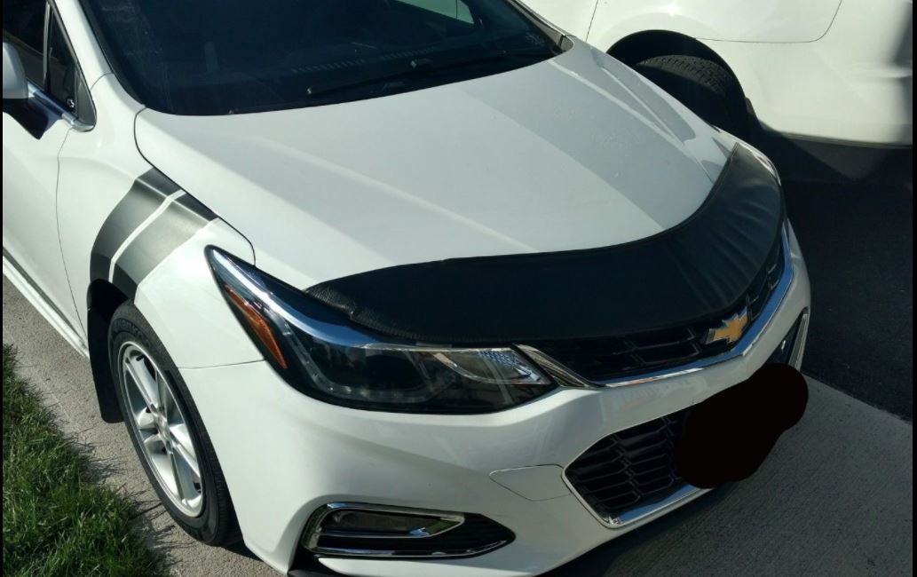 Lebra Hood Protector Mini Mask Bra Fits 2017-2019 Chevrolet Cruze Sedan & Hatch