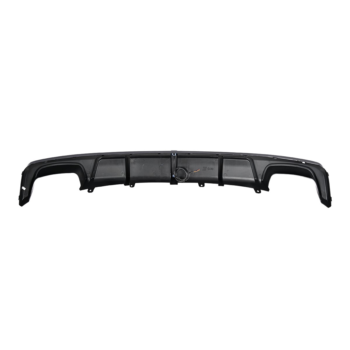 For BMW 5 Series G30 LCI 2021-23 Rear Bumper Diffuser Lip Splitter w/ LED light
