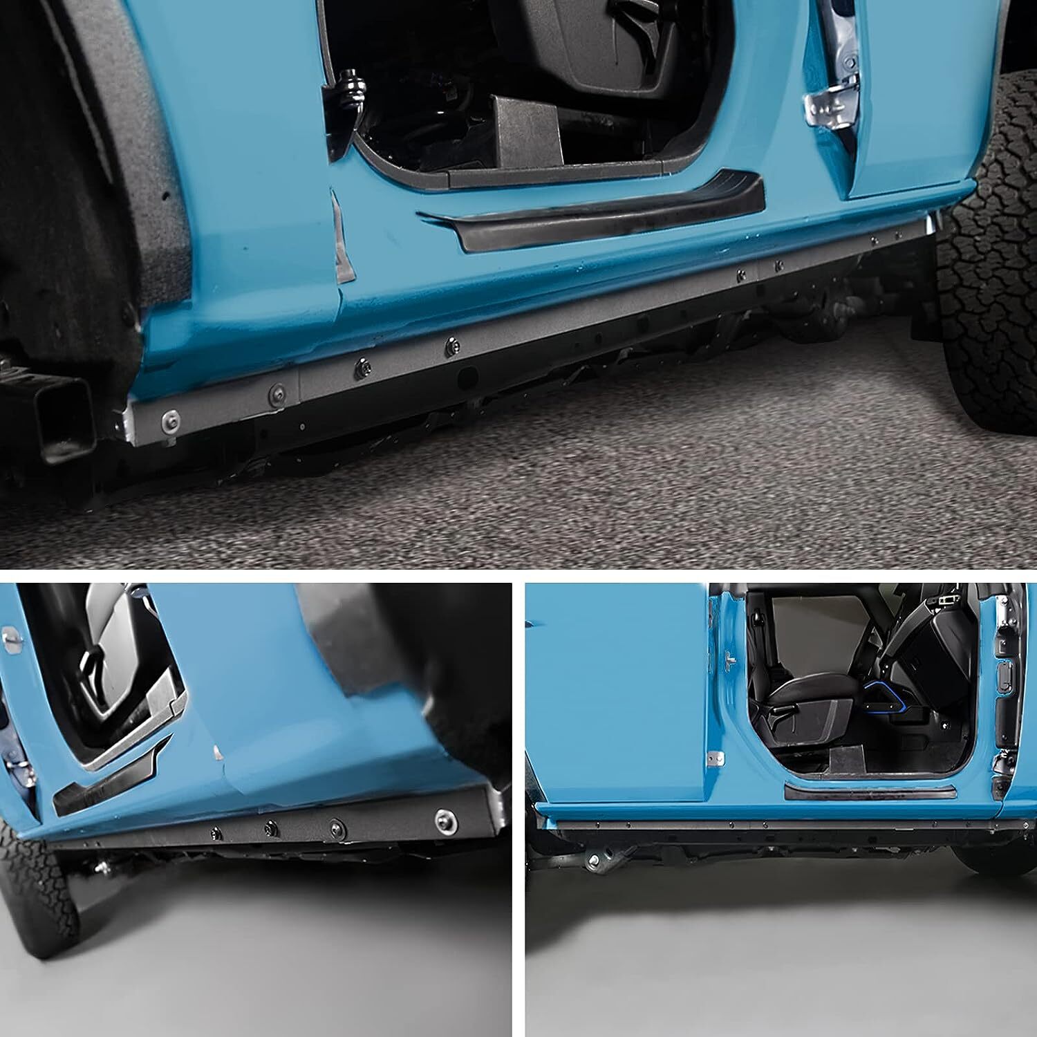Pinch Weld Cover Fit for Ford Bronco 4-Door 2021-2023 Trail Armor Rocker Panels