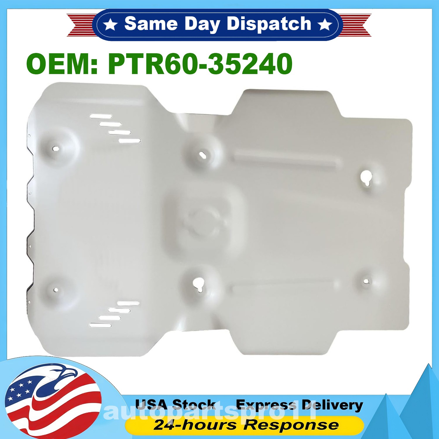 For Toyota 2025 + 4Runner & 2024 + Tacoma TRD Front Skid Plate PTR60-35240