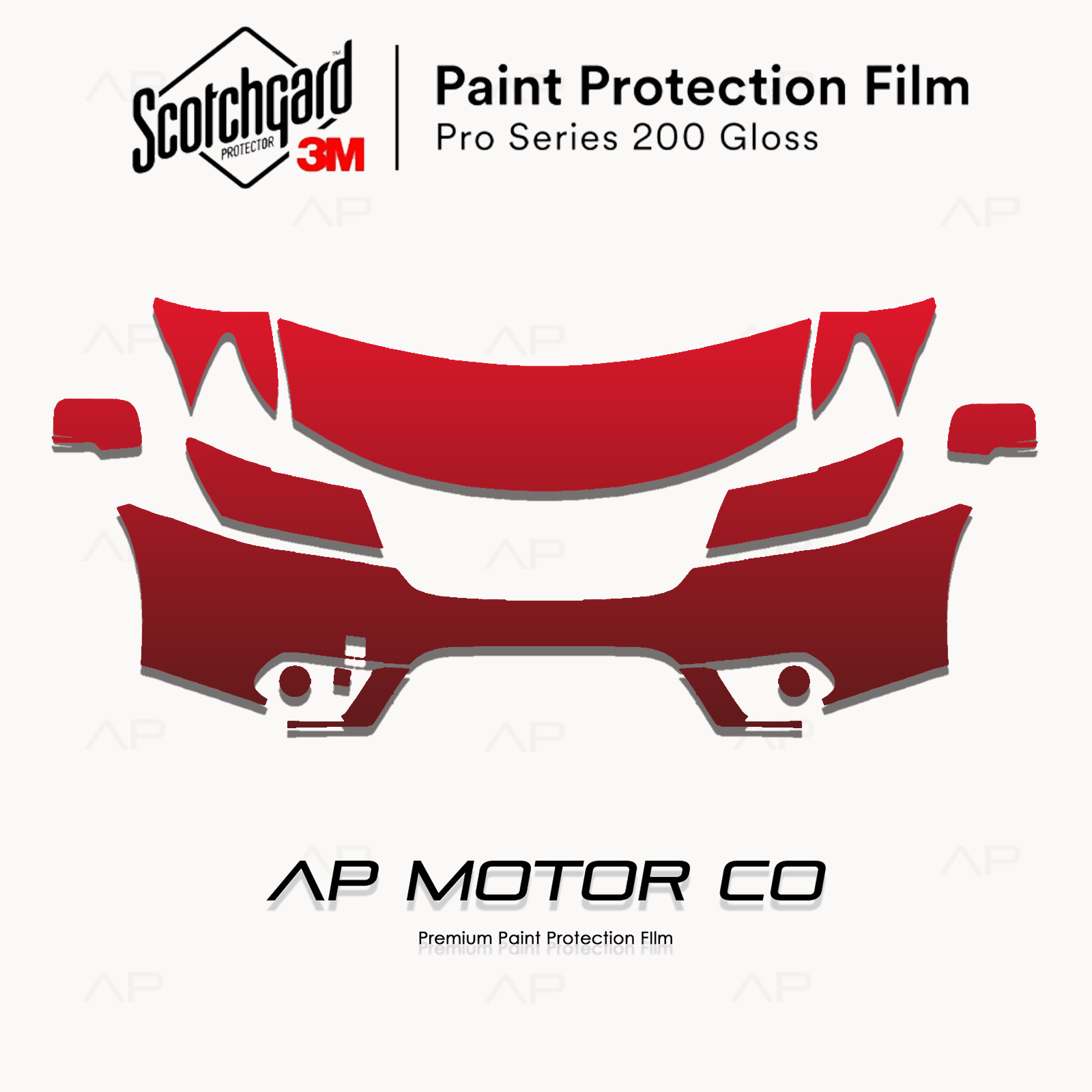 Dodge Journey 2012-2018 3M PRO Series Precut Paint Protection Film Clear Bra PPF