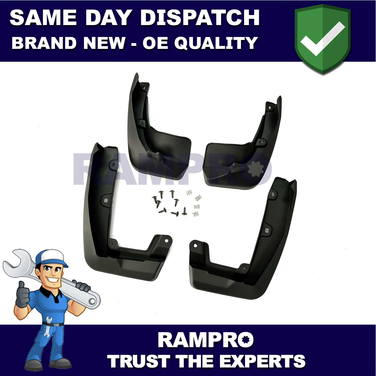 Tailored Mud Flaps Set of 4 For Honda CR-V 2017-2020 Rampro