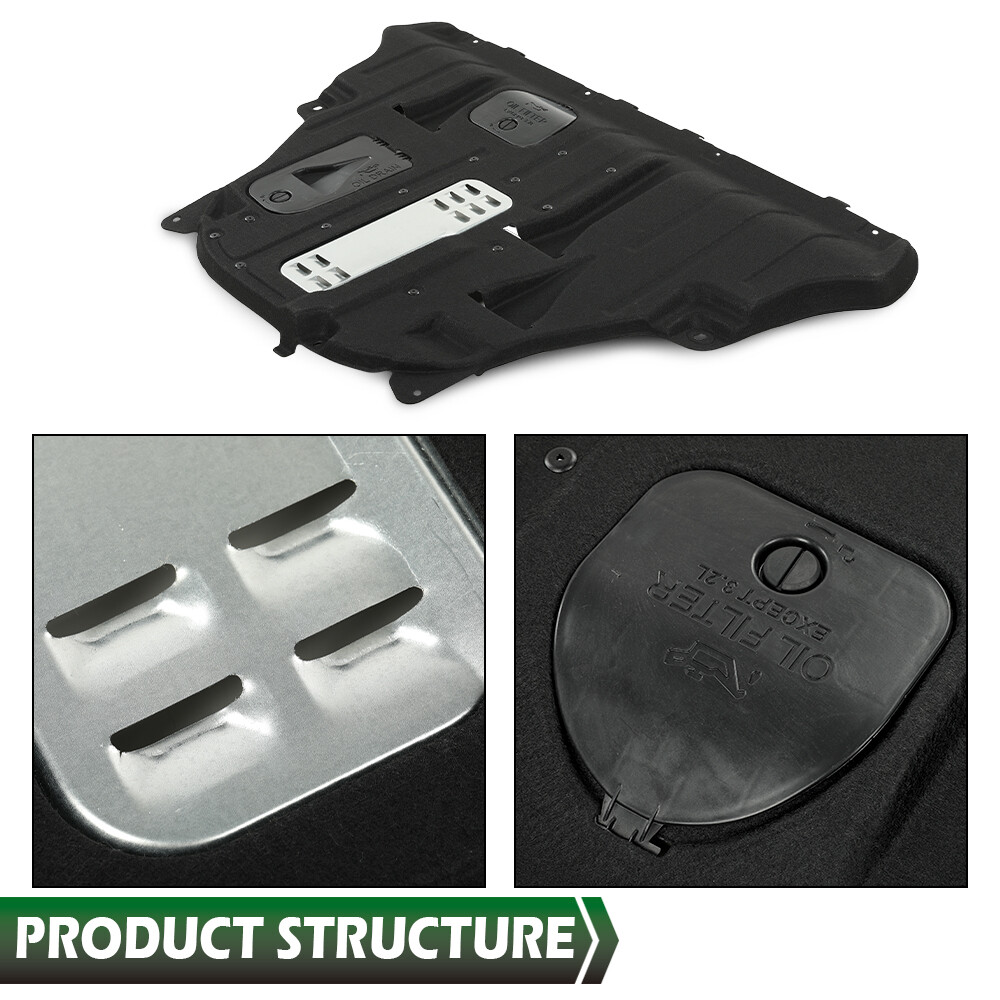 Fit For 15-18 Jeep Cherokee Center Engine Splash Shield Guard Under Cover