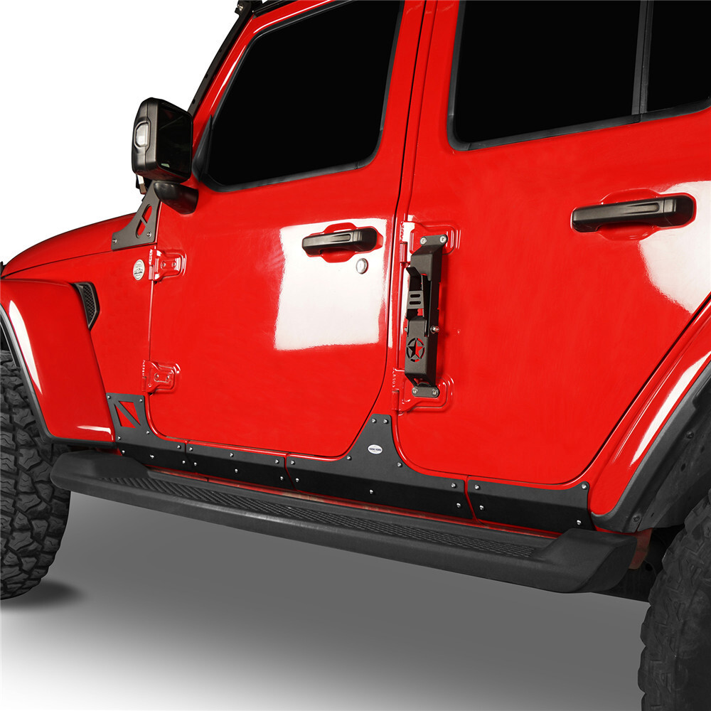 Steel Body Armor Rocker Panel Cladding For Jeep Wrangler JL 2018-2025 4-Door
