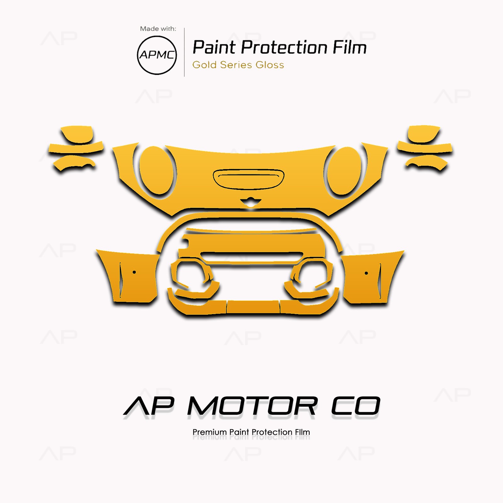 MINI Cooper S 2022-2026 Series Pre Cut Paint Protection Film Clear Bra PPF