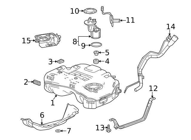 Genuine GM Fuel Tank Shield 84067920