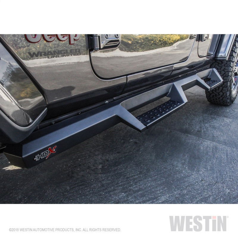 Westin Fits 18-20 Jeep Wrangler JL Unlimited 4DR HDX Drop Nerf Step Bars –