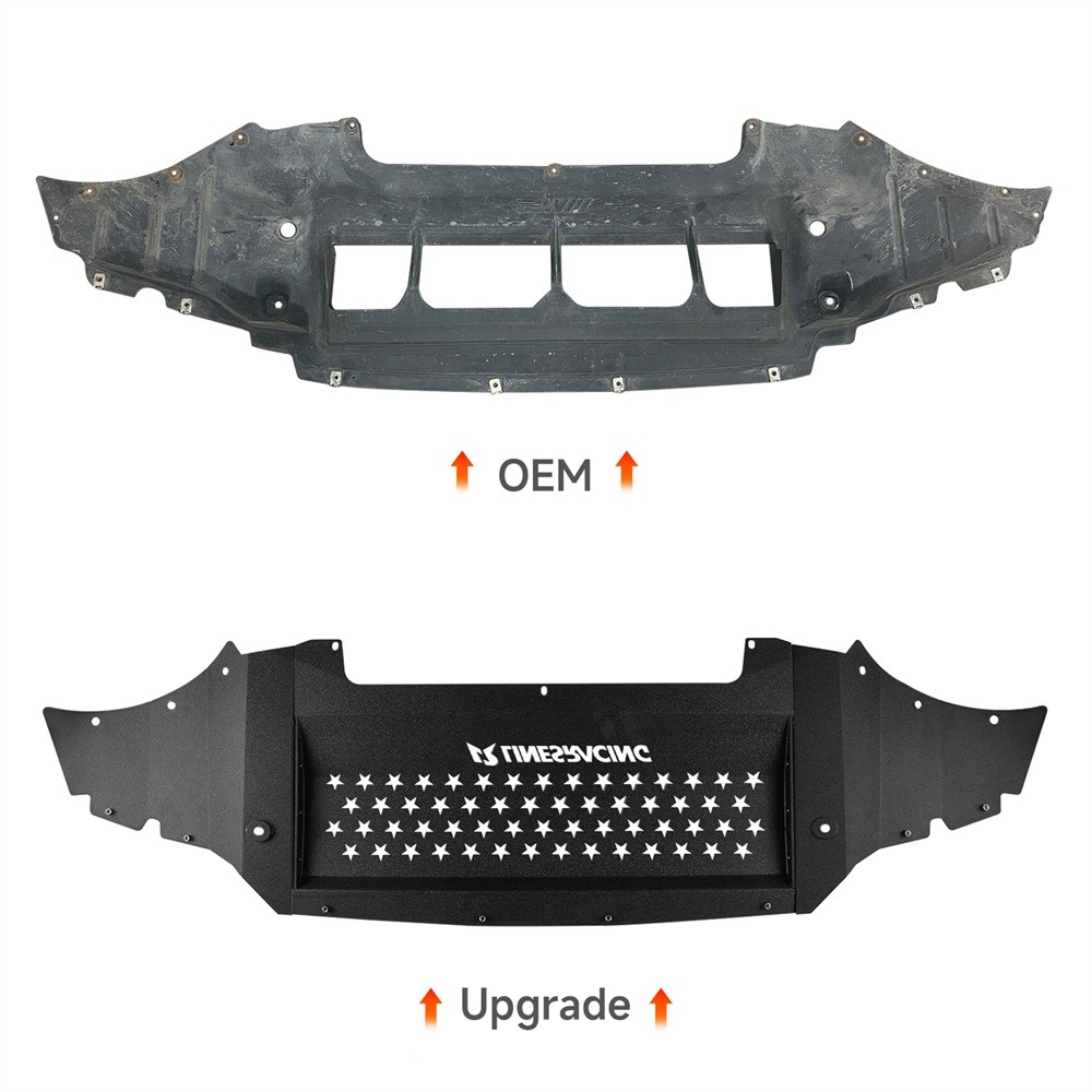 Black Aluminum Oil Cooler Skid Plate for BMW F87 M2 Competition S55 3.0L