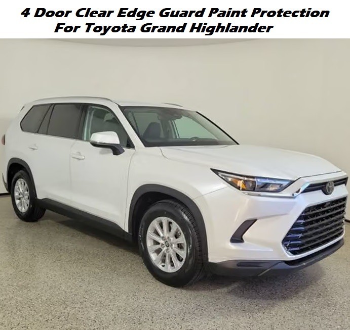 4 Door Clear Edge Guard Paint Protection 3/8″ x 30″ For Toyota Grand Highlander