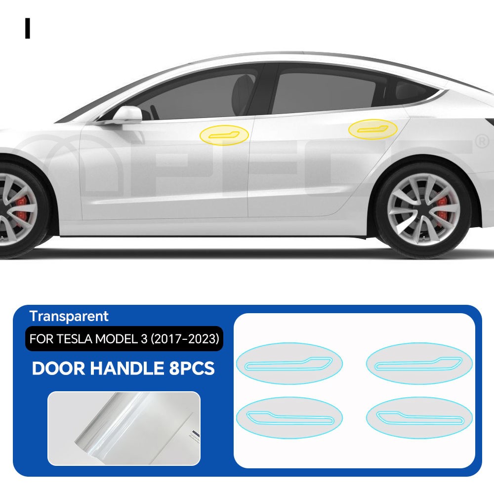 Tesla Model 3 2017-2023 Front PreCut Paint Protection Film Gloss Clear Bra PPF