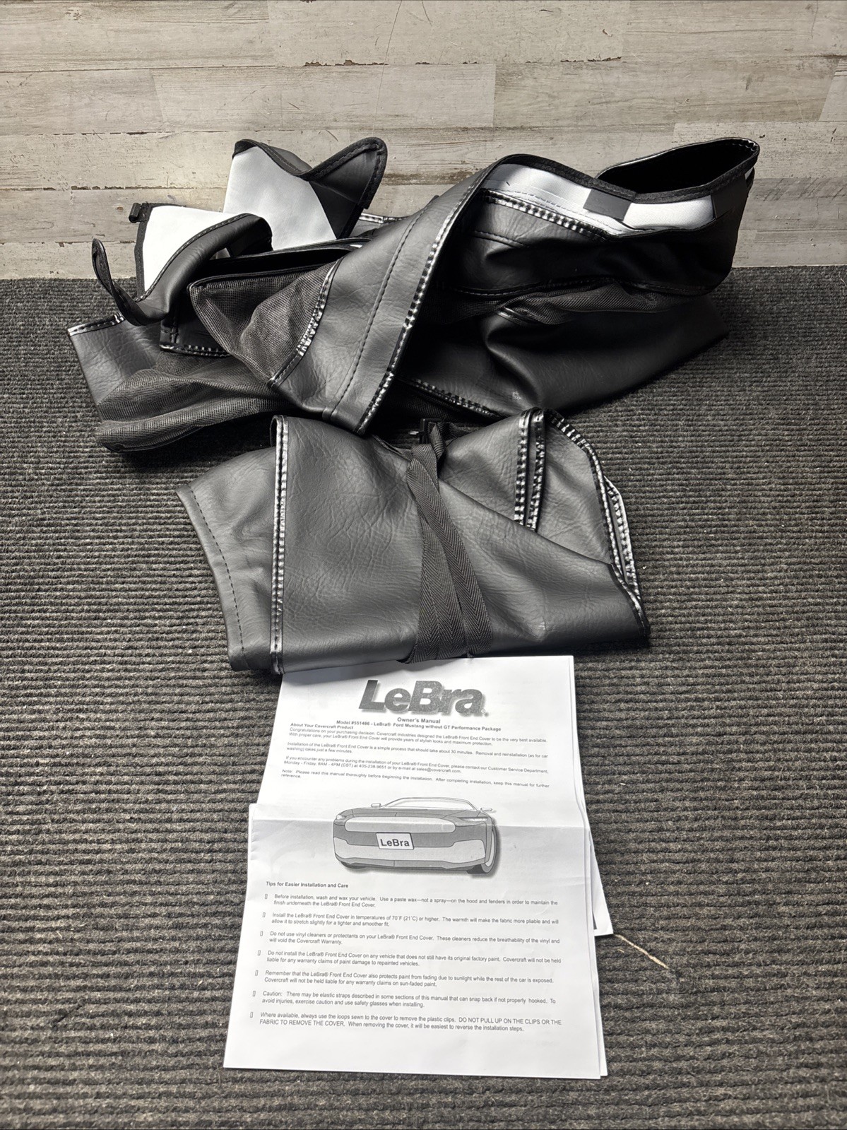 LEBRA COVERCRAFT 2015-17 FORD MUSTANG W/O GT 551486-01 CUSTOM FRONT END COVER