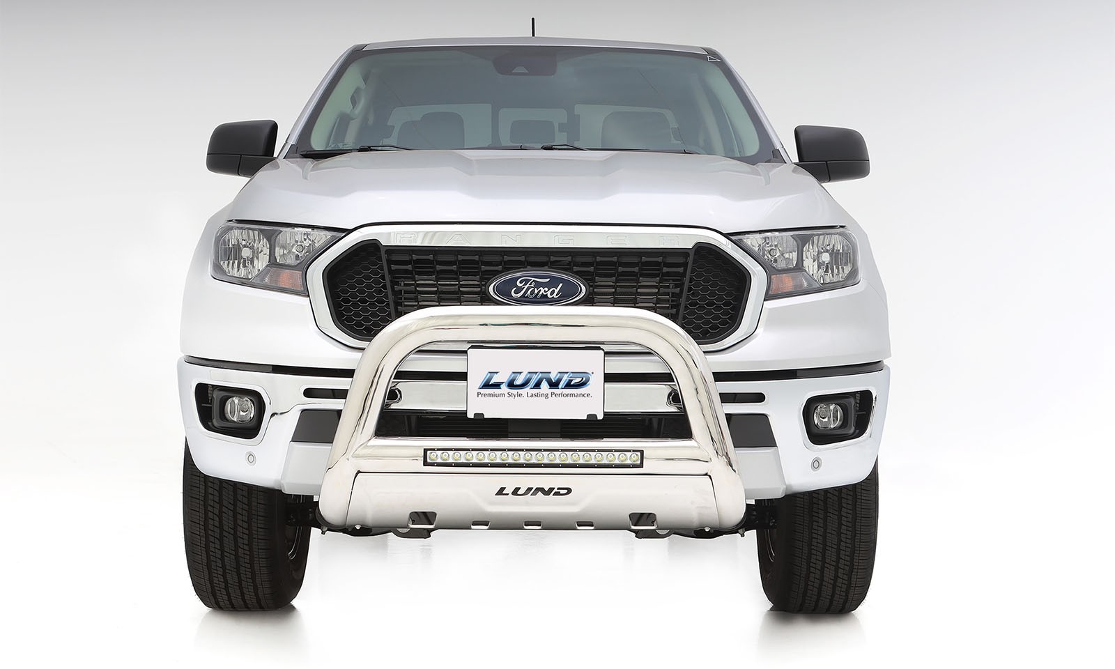 Stainless Steel Bull Bar with 20″ LED Light for Ford Ranger 2019-2024