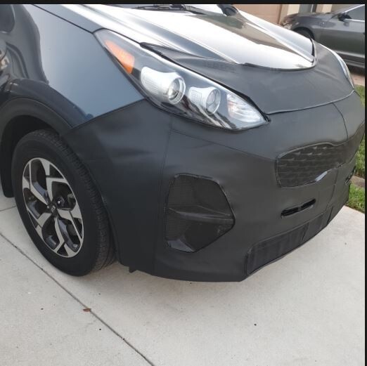 Lebra Front End Mask Cover Bra Fits KIA SPORTAGE FWD 2020-2022 W/O Park Assist