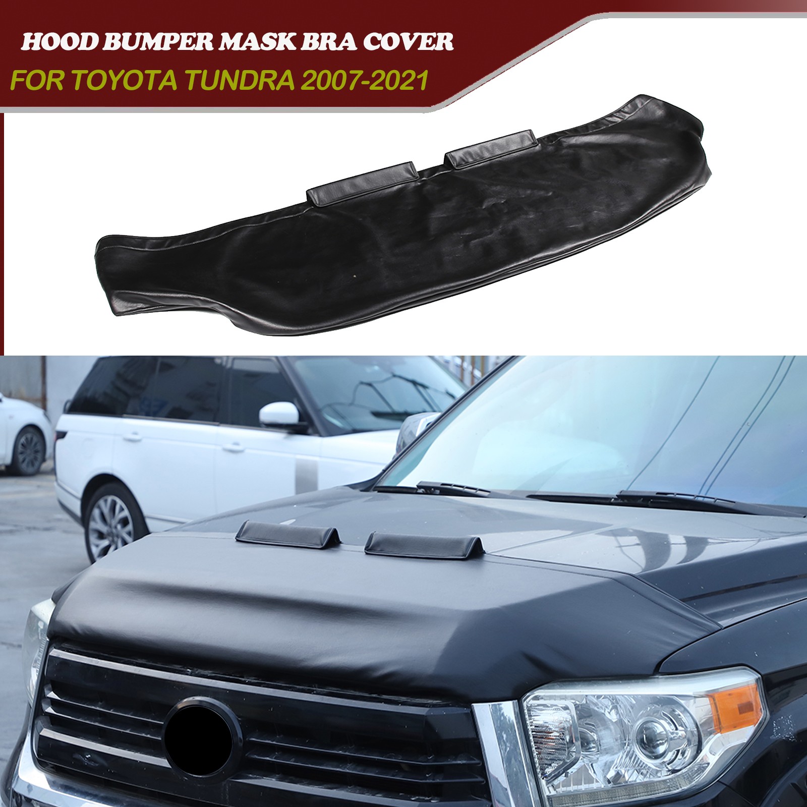 Front End Hood Bumper Mask Bra Cover Protector For Toyota Tundra 2007-2021