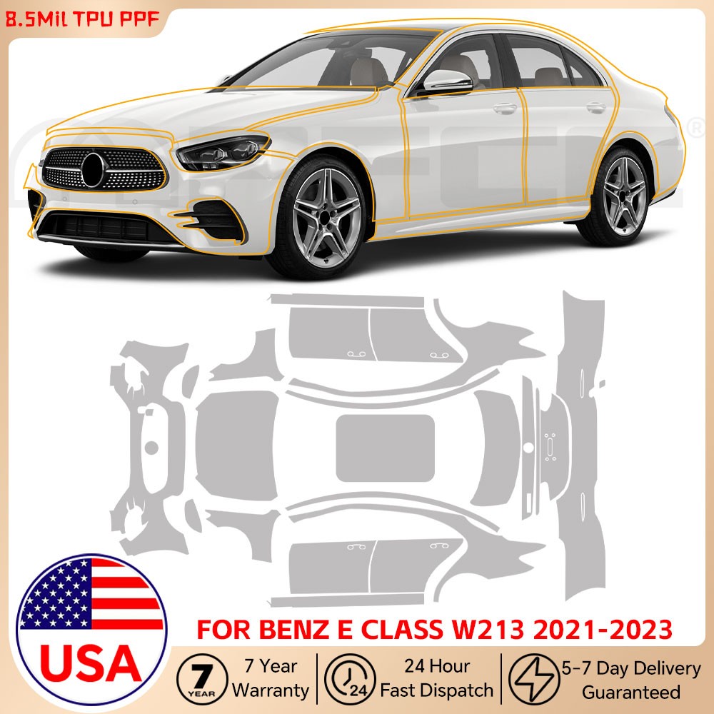 Matte PPF PreCut Full Kit For Mercedes Benz E Class W213 2021-2023 Protection