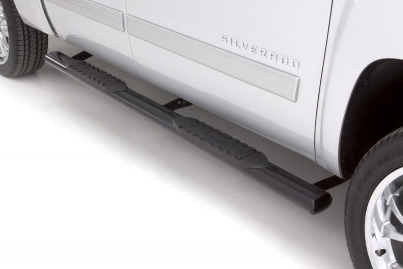LUND 24093007 Black 5-Inch Oval Straight Steel Nerf Bars for 2019 Ram 1500 Crew