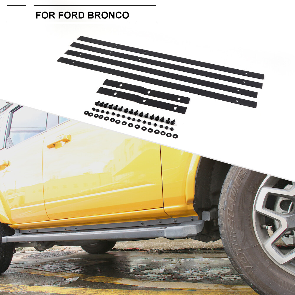 For Ford Bronco 21+ 4 Door Pinch Weld Cover Trail Armor Rocker Bezel Accessories