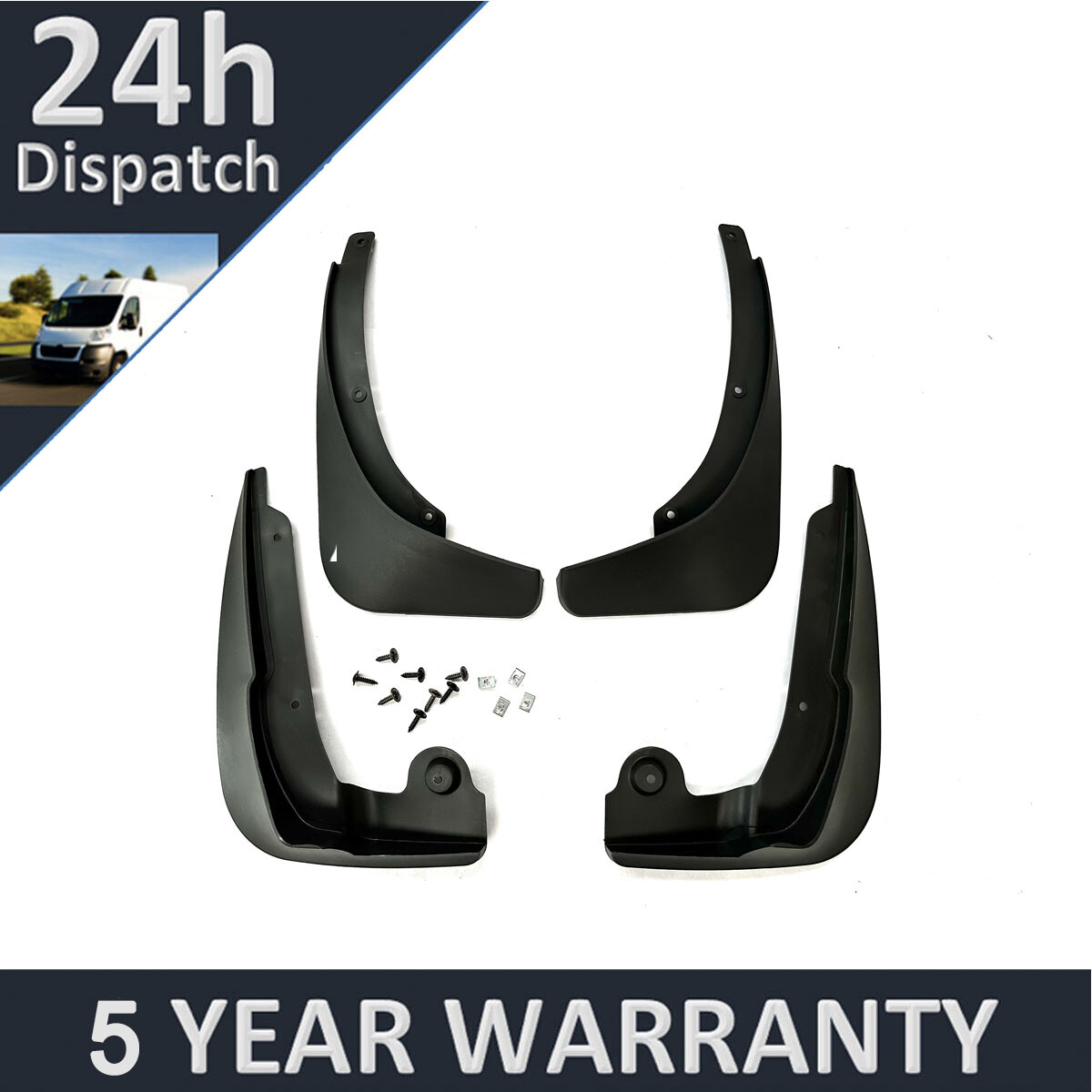 Tailored Mud Flaps Set of 4 For Skoda Yeti 2015-2023 Purevue