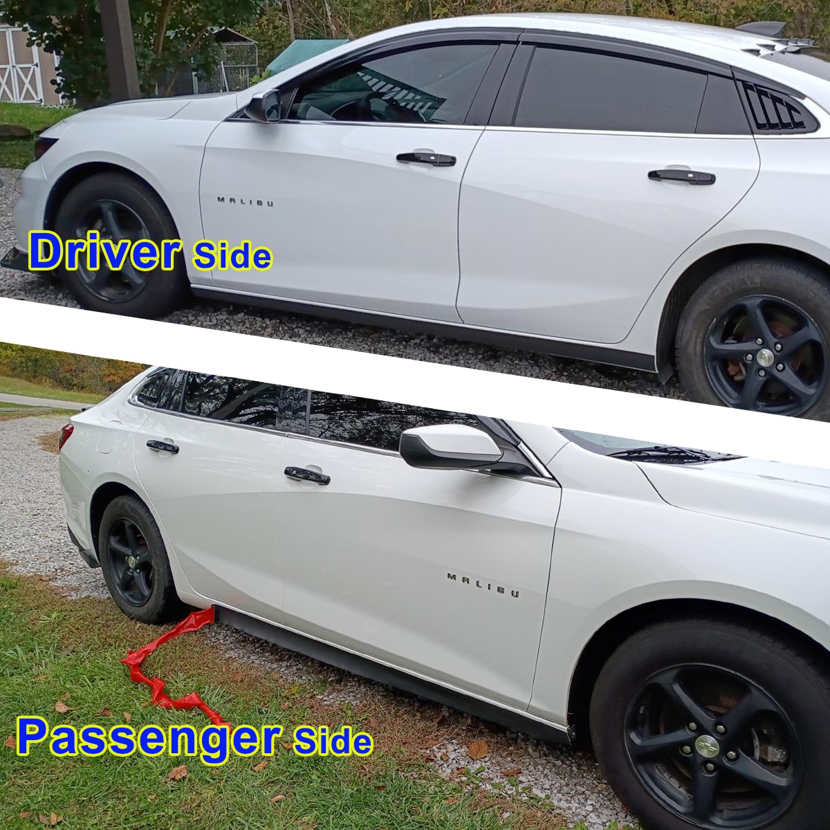 13FT Car Side Skirt Rocker Panel Trim For Jeep Rubber Anti-Scratch Edge Guards