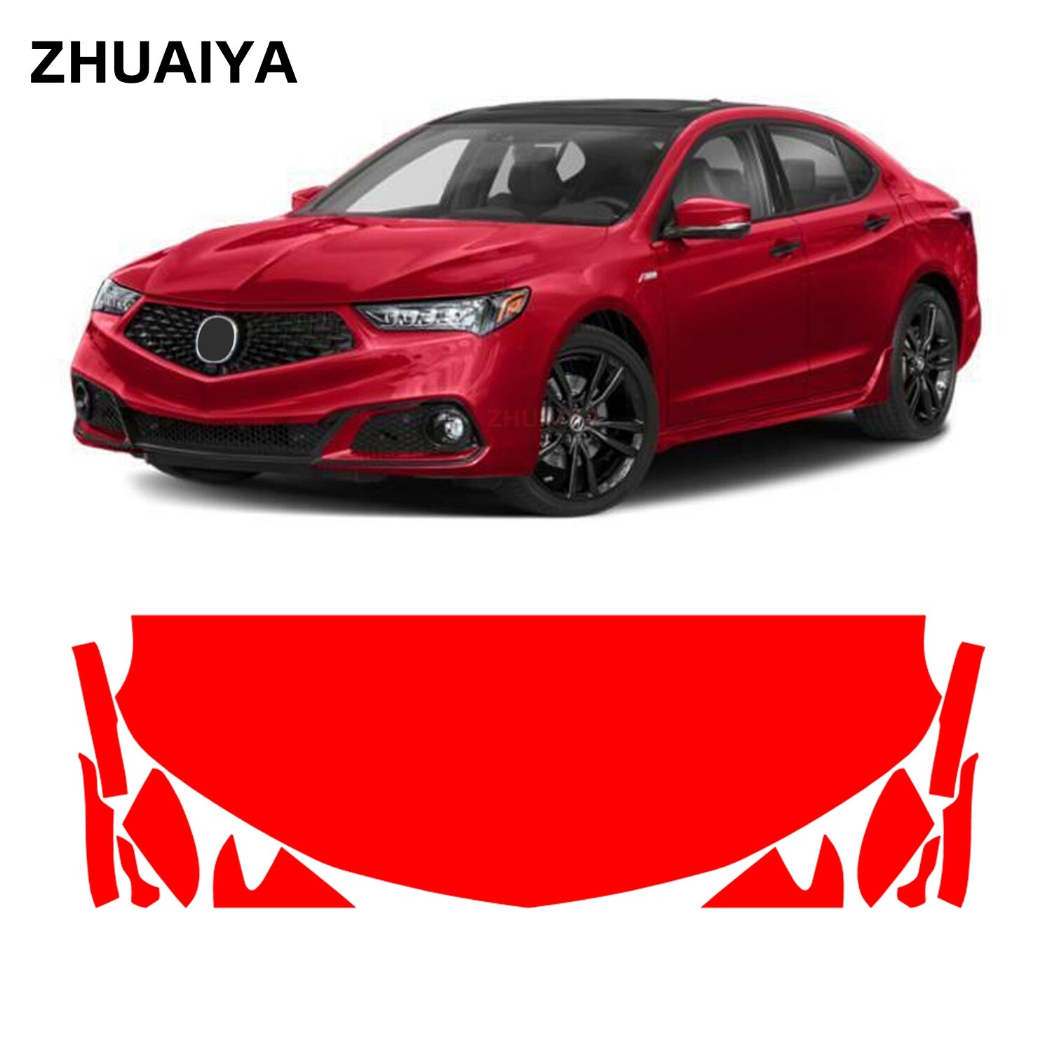 Partial Hood + Fenders PPF Paint Protection Film For Acura TLX A-Spec 2018-2020