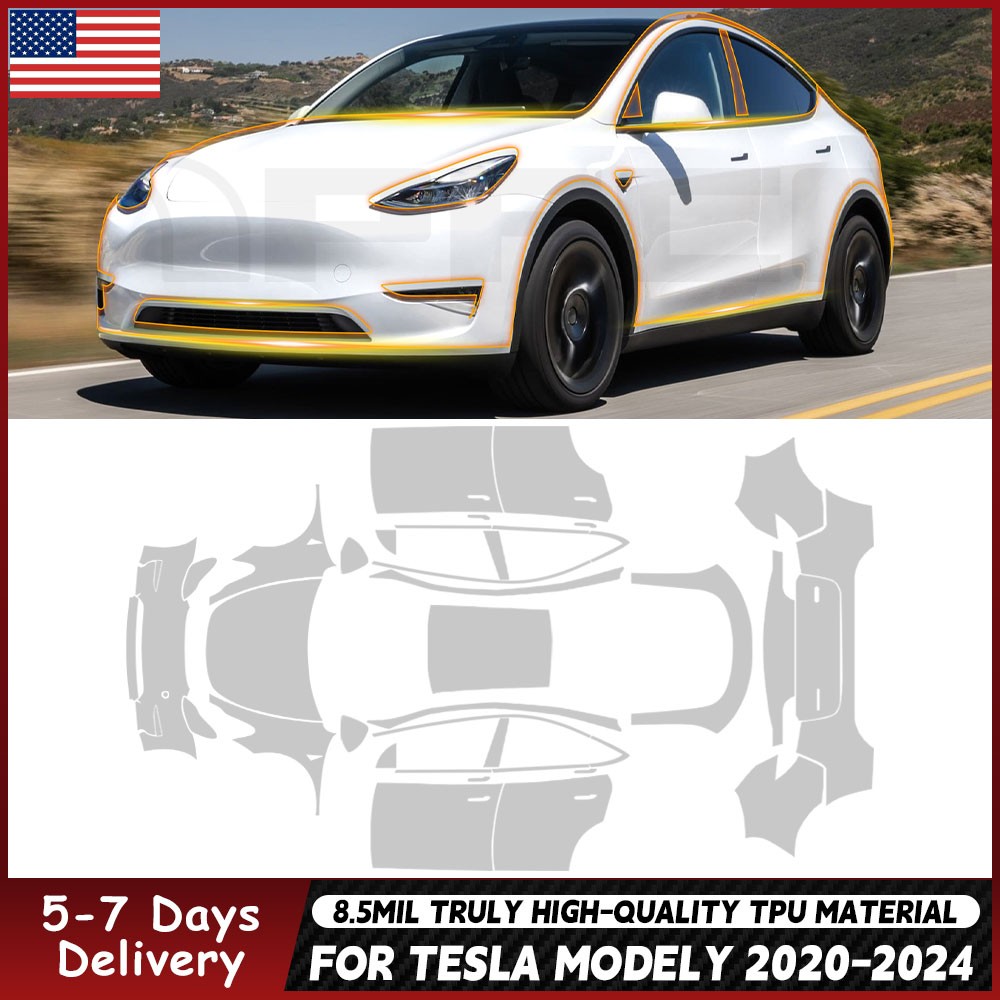 8.5Mil Matte PPF PreCut Full Kit for Tesla Model Y 2020-2024 Paint Protection