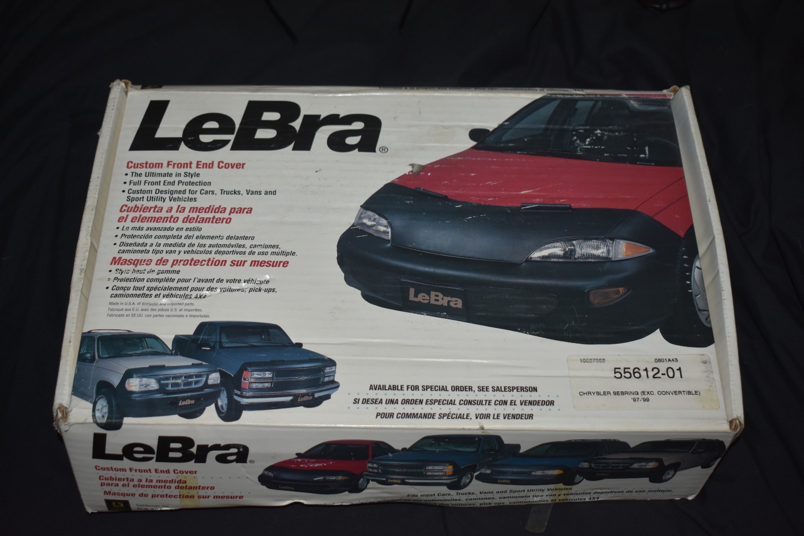 VINTAGE LEBRA CUSTOM FRONT END COVER FOR CHRYSTLER SEABRING 1997-1999 ONLY