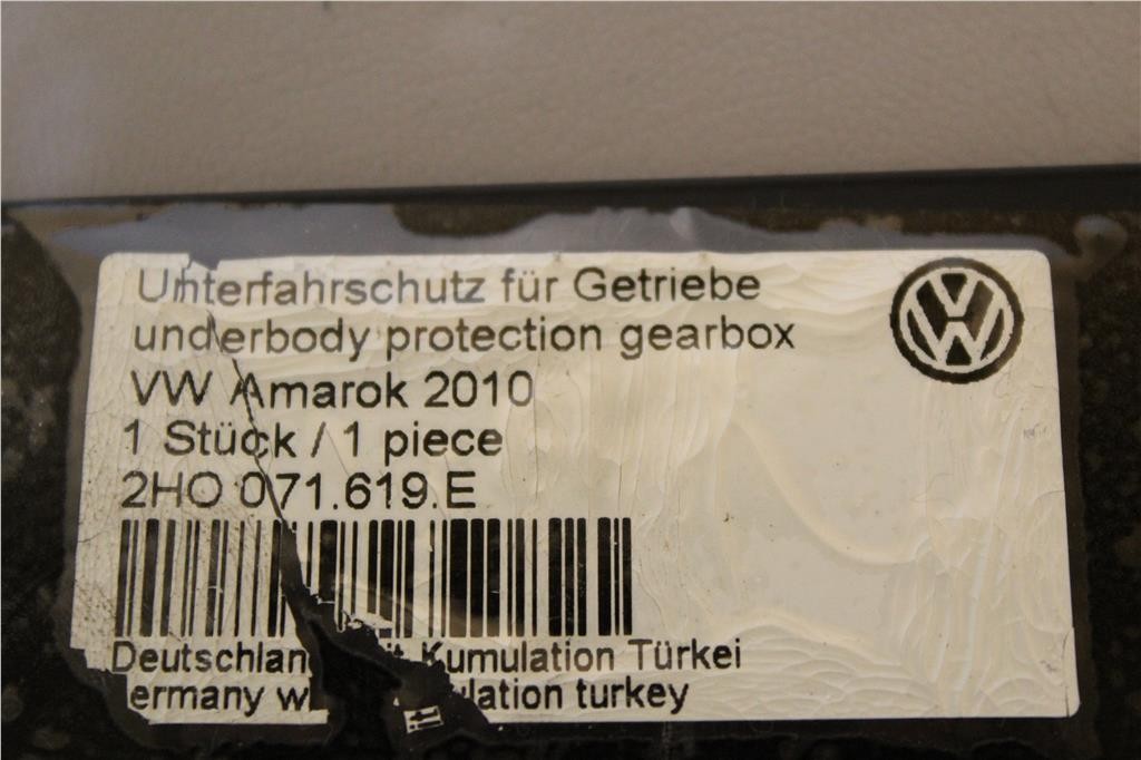 VW Amarok 2010 – 2022 Gearbox Underbody Guard 2H0071619E New Genuine Part