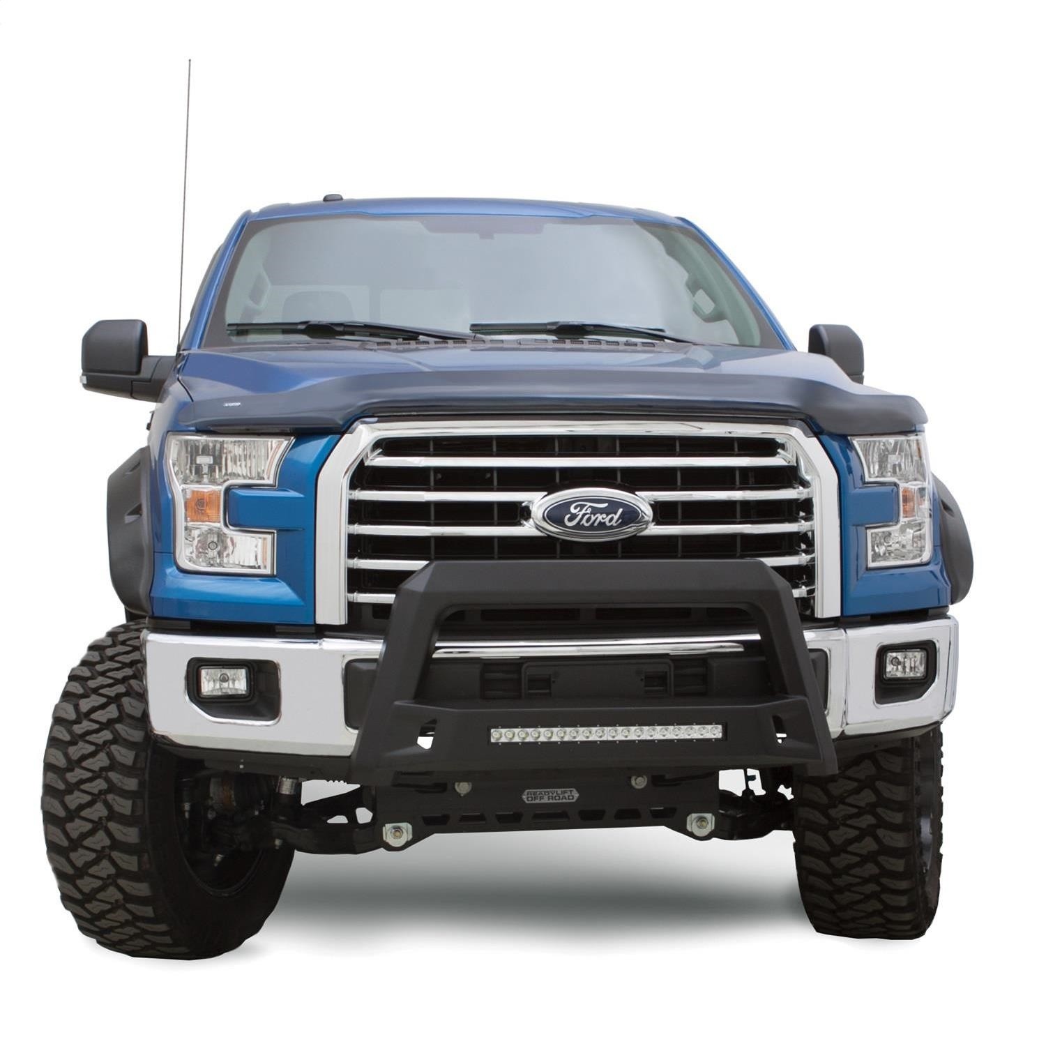 Lund Black Steel Bull Bar with LED Light for Ford Super Duty (2011-2016)