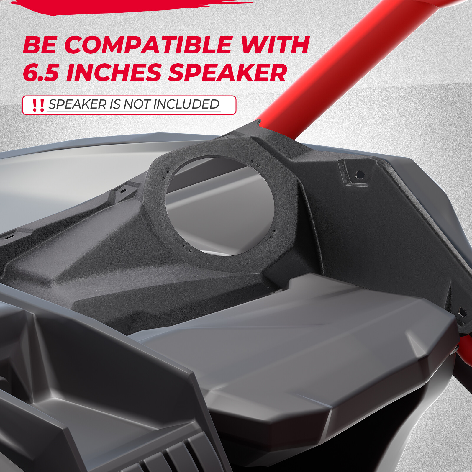 6.5” Dash Speaker Panel Mount Pods Audio for UTV Can Am X3 Max Turbo 2017-2024