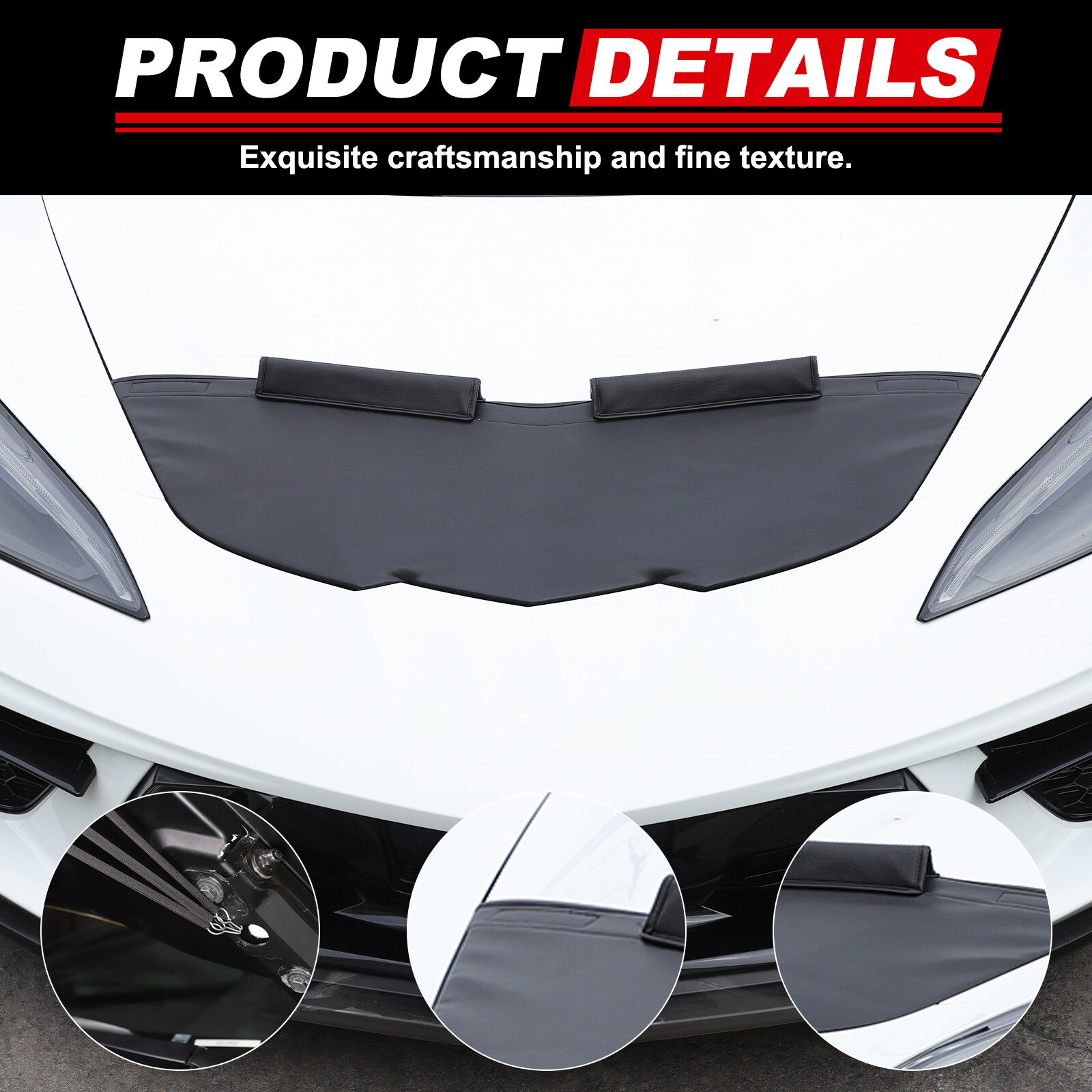 Front End Cover Hood Car Mask Bra Protector For Corvette C8 2020-2024 Z51 Z06 US
