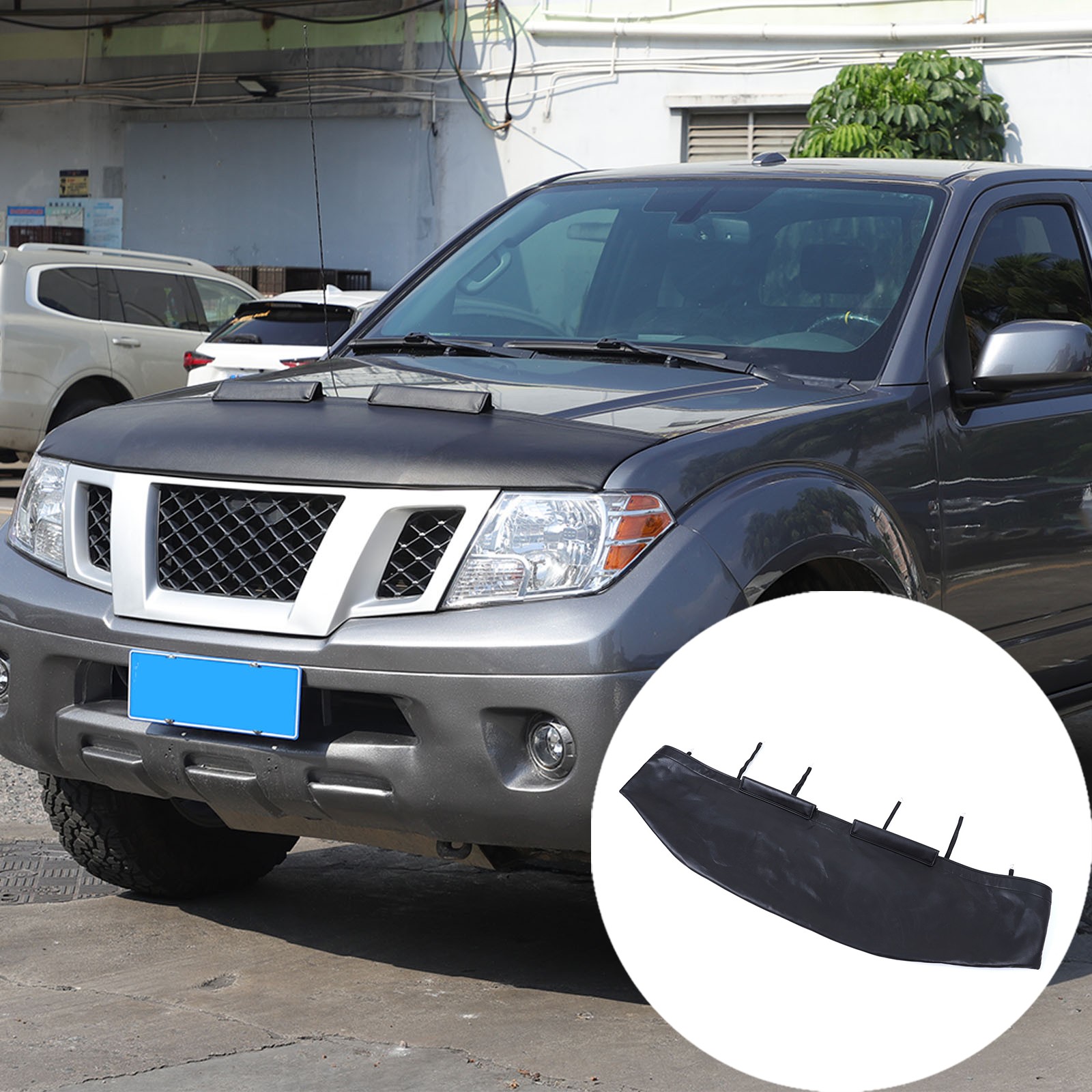 Hood Bra Guard Protection Stone Bug Deflector Flag For Nissan Frontier 2013-2021