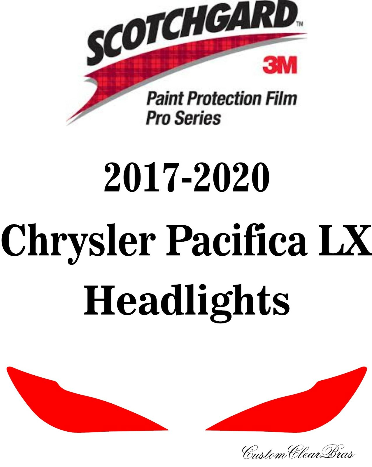 3M Scotchgard Paint Protection Film Pro Series 2017 – 2020 Chrysler Pacifica LX